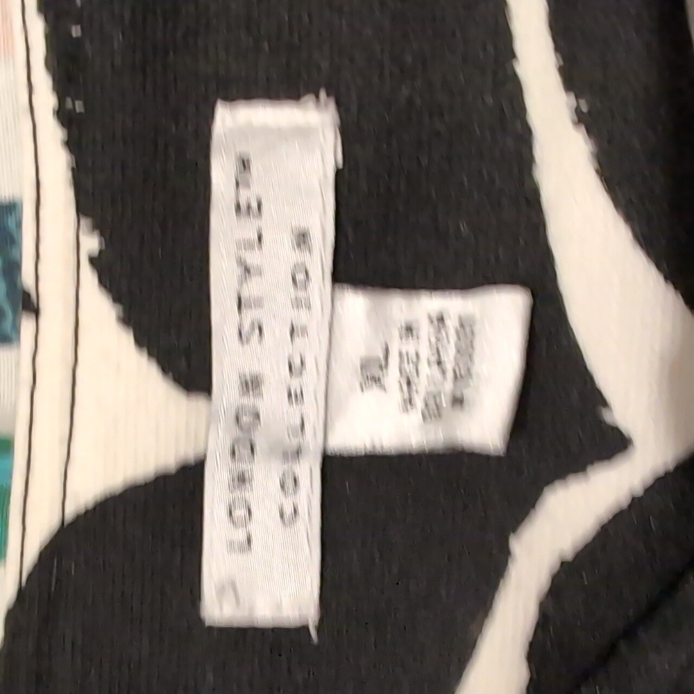 Marimekko look border print 3/4 sleeve - Picture 2 of 3